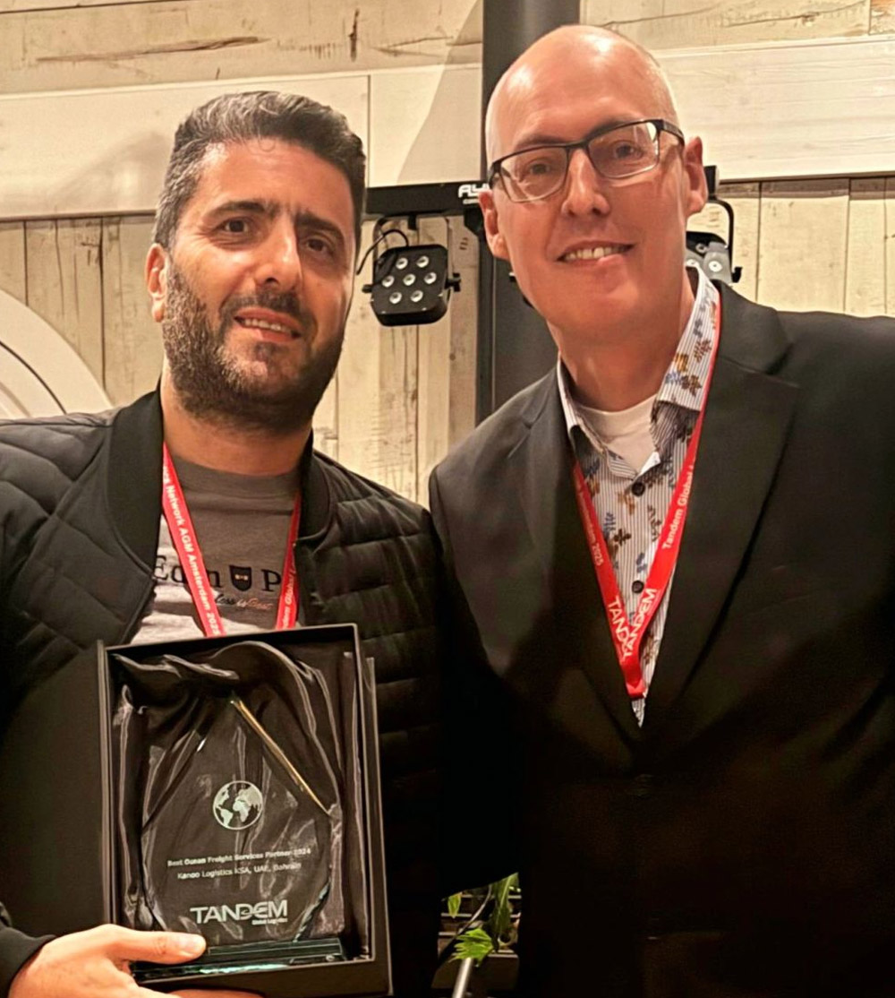 Kanoo Logistics Honored as Best Ocean Freight Partner at Tandem Global Logistics Annual Meeting Kanoo Logistics Honored as Best Ocean Freight Partner at Tandem Global Logistics Annual Meeting