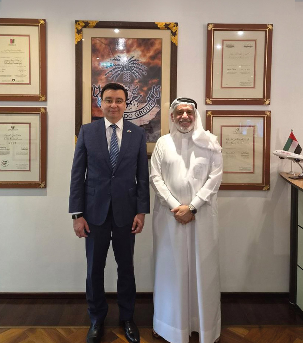 Mishal Kanoo, Chairman of The Kanoo Group Welcomes H.E. Umid Shadiev, Ambassador of Uzbekistan, in Courtesy Visit at The Kanoo Group Dubai Headquarters